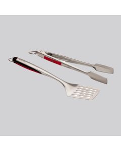 SET DE ESPÁTULA Y PINZAS COMFORT GRIP PARA ASADOR-CHARBROIL